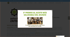 Desktop Screenshot of molinodezafra.com